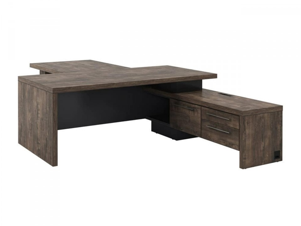 Кабинет руководителя Torston T-820пр.1000 Стол руководителя с тумбой и брифингом с розеткой (прав.)